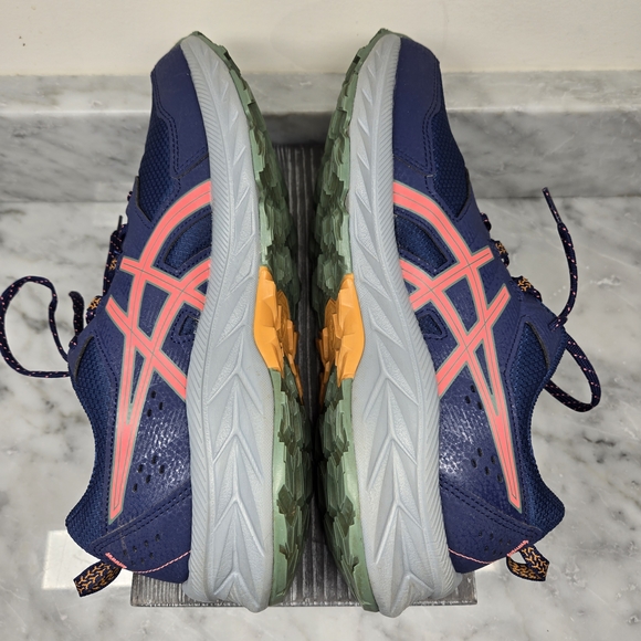 ASICS GEL-Venture 9 Womens Size 9 Trail Running Shoes, Indigo & Papaya, Athletic - Picture 11 of 13